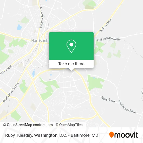 Ruby Tuesday map