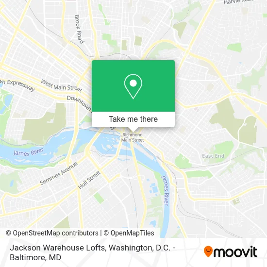 Jackson Warehouse Lofts map