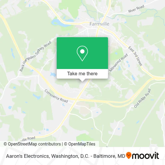 Aaron's Electronics map