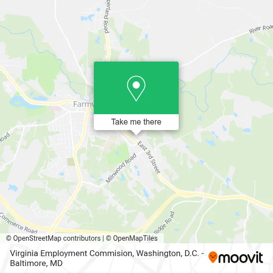 Virginia Employment Commision map