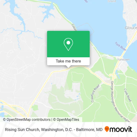 Rising Sun Church map