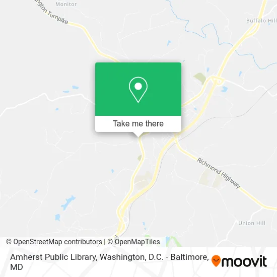 Amherst Public Library map