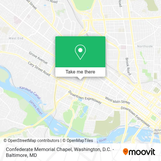 Confederate Memorial Chapel map