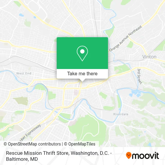 Rescue Mission Thrift Store map