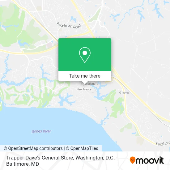 Trapper Dave's General Store map