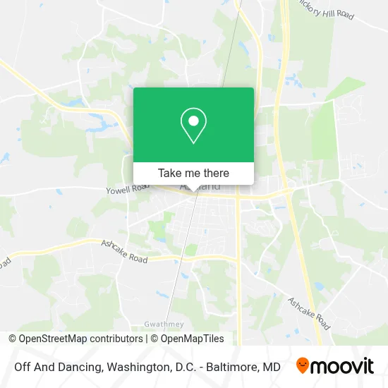 Off And Dancing map
