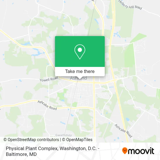 Physical Plant Complex map