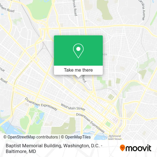 Baptist Memorial Building map