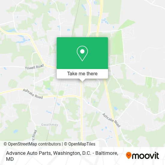 Advance Auto Parts map