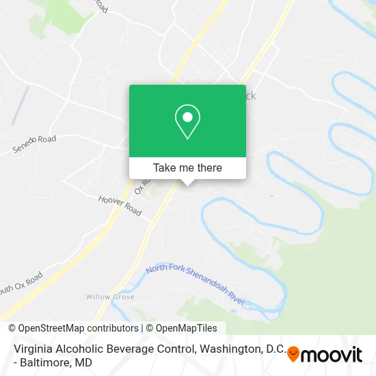Virginia Alcoholic Beverage Control map
