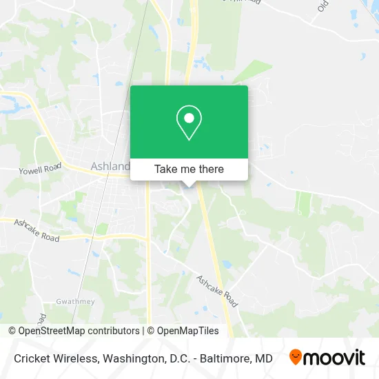 Cricket Wireless map