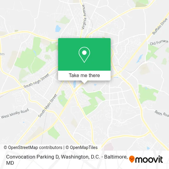 Convocation Parking D map