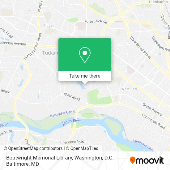 Boatwright Memorial Library map