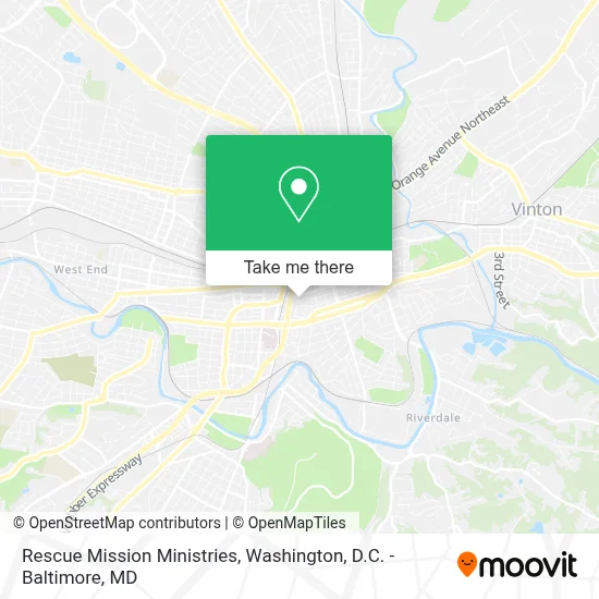 Rescue Mission Ministries map