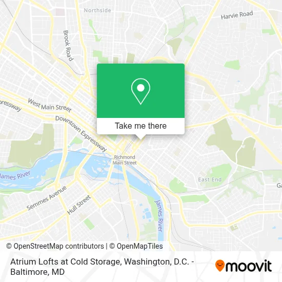 Atrium Lofts at Cold Storage map