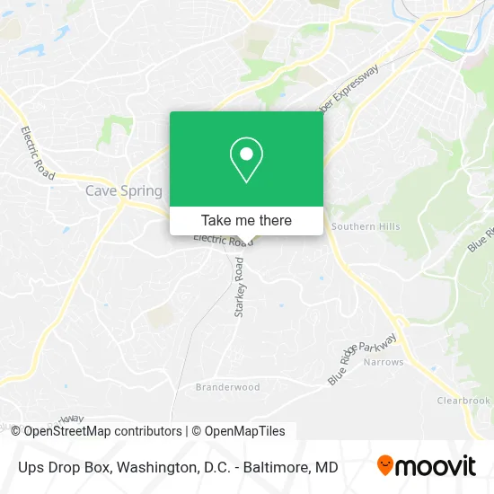 Ups Drop Box map