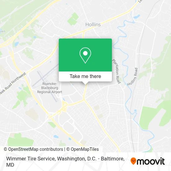 Wimmer Tire Service map