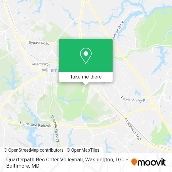 Quarterpath Rec Cnter Volleyball map