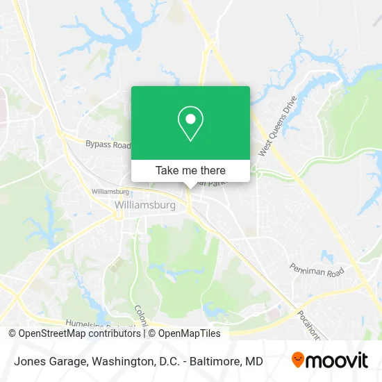 Jones Garage map