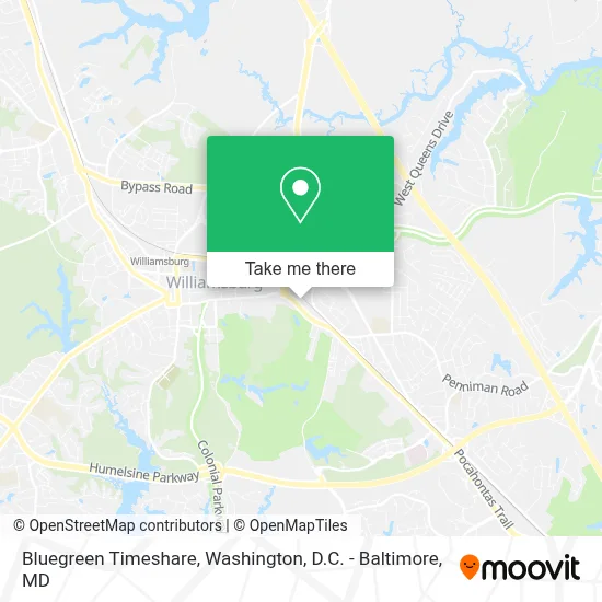 Bluegreen Timeshare map
