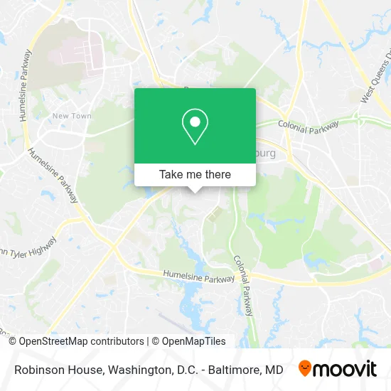 Robinson House map