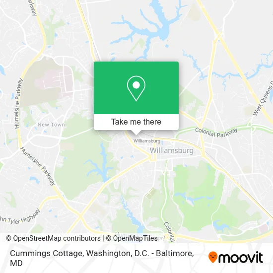 Cummings Cottage map