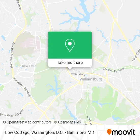 Low Cottage map