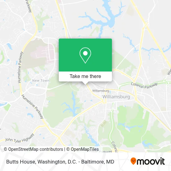 Butts House map