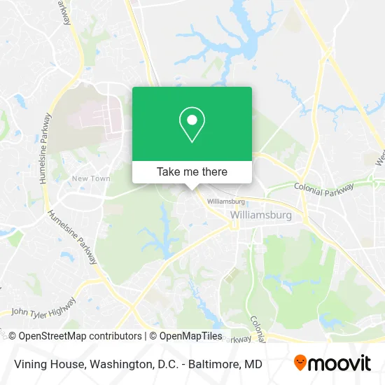 Vining House map