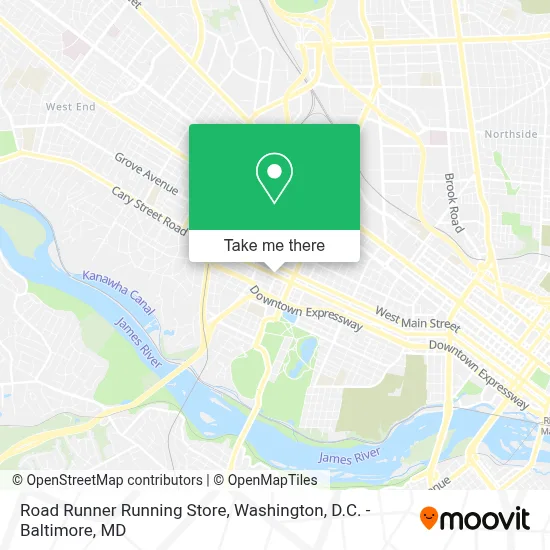 Road Runner Running Store map