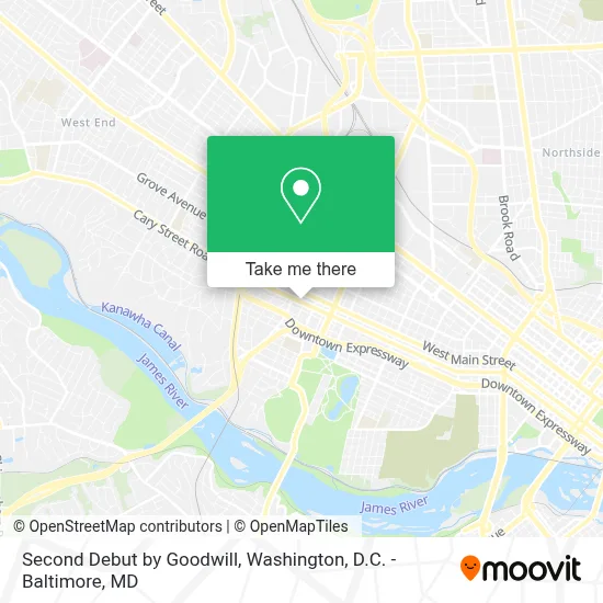 Second Debut by Goodwill map