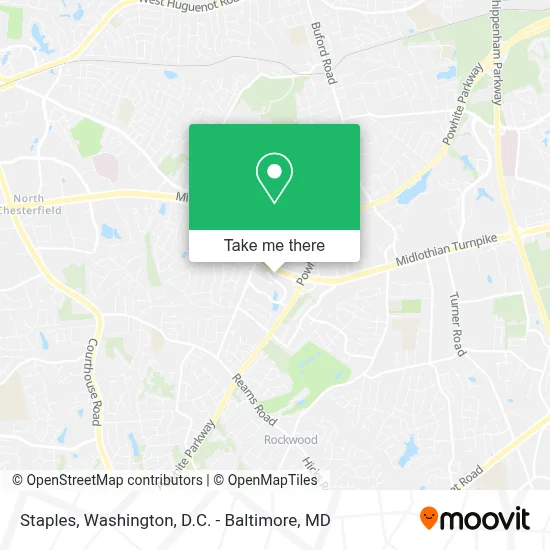 Staples map