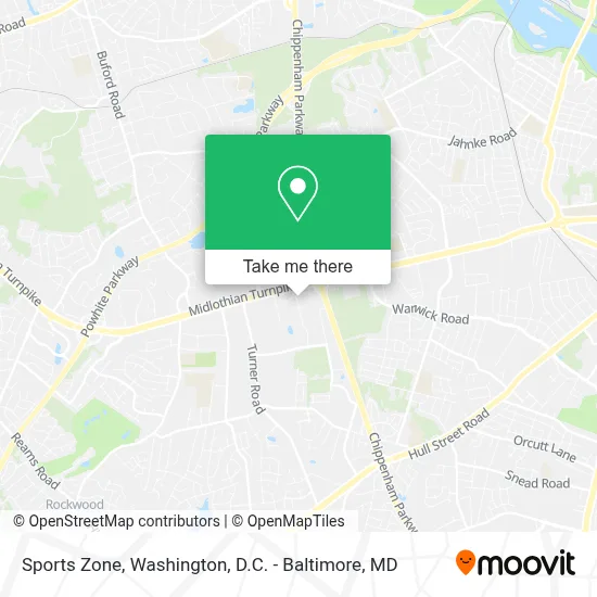 Sports Zone map
