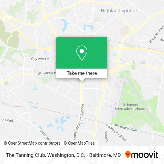 The Tanning Club map