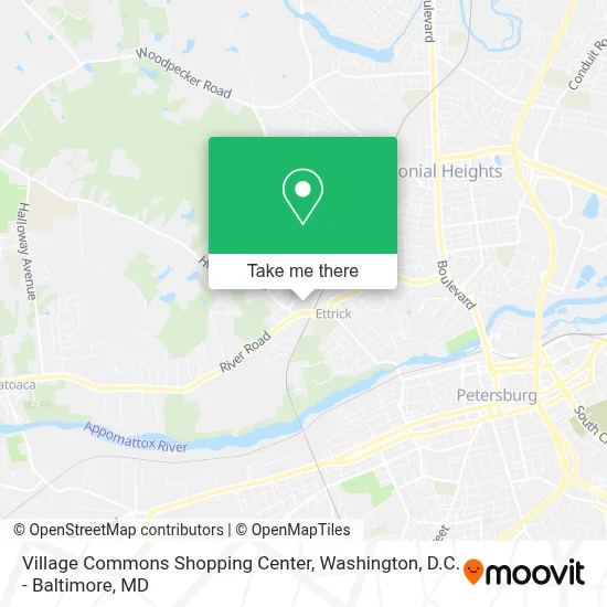Village Commons Shopping Center map