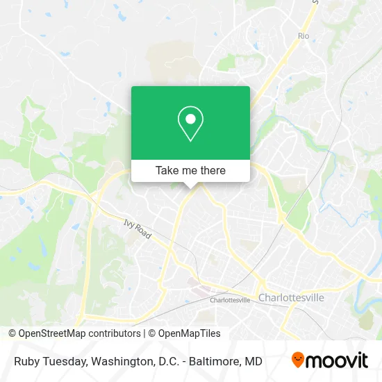 Ruby Tuesday map