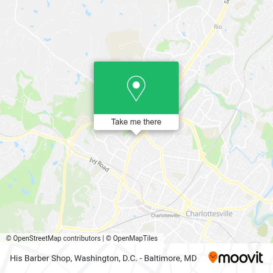 His Barber Shop map