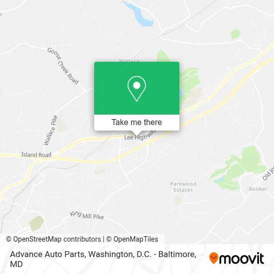 Advance Auto Parts map