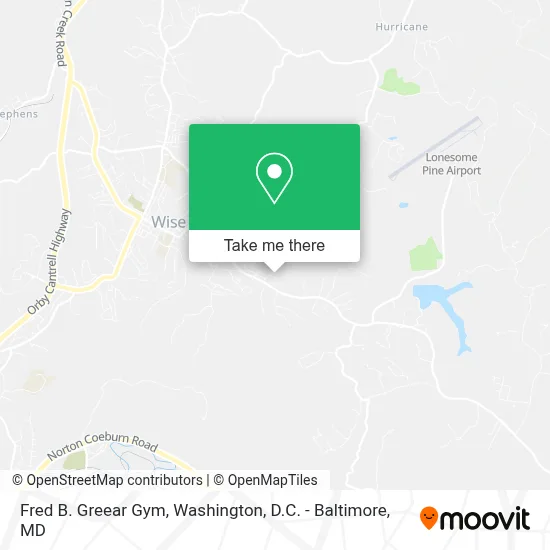 Fred B. Greear Gym map