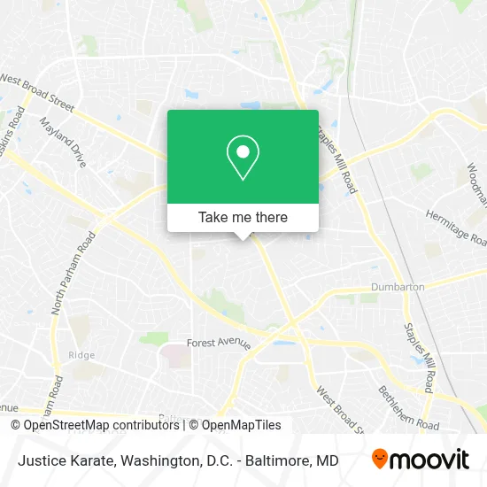 Justice Karate map