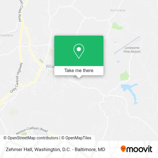 Zehmer Hall map