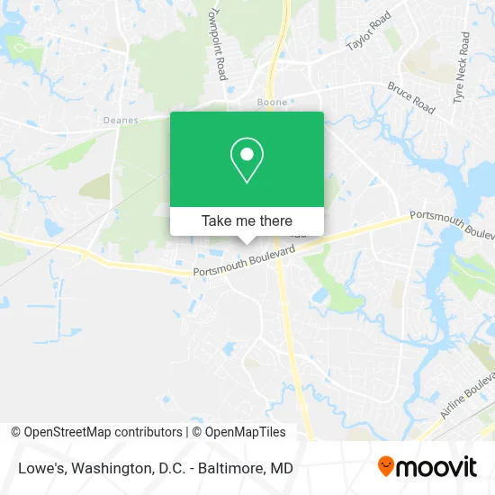 Lowe's map
