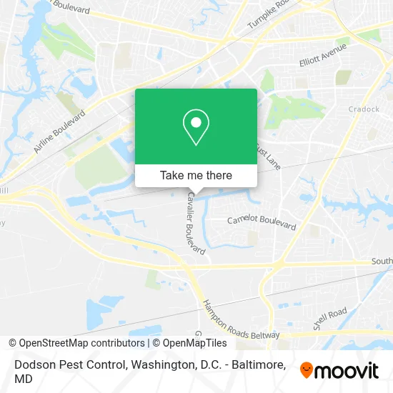 Dodson Pest Control map