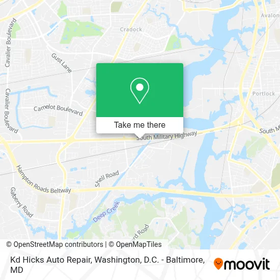 Kd Hicks Auto Repair map