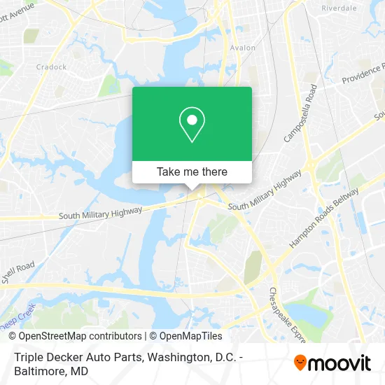 Triple Decker Auto Parts map
