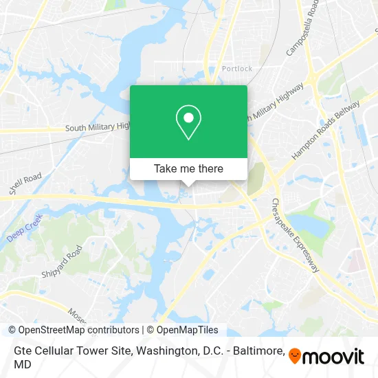 Gte Cellular Tower Site map