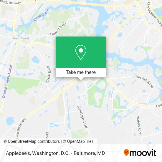 Applebee's map