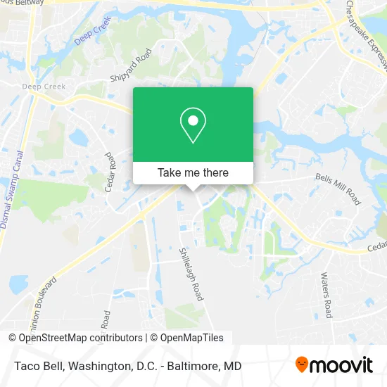 Taco Bell map