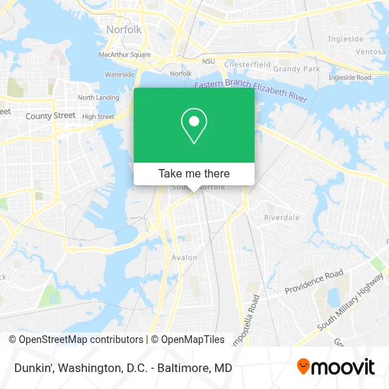 Dunkin' map