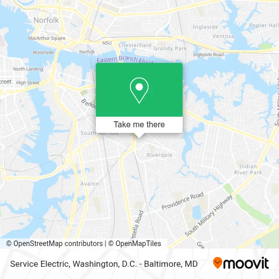 Service Electric map